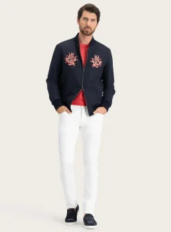 Bomberjack Met Print Van Wol, Zijde En Cashmere