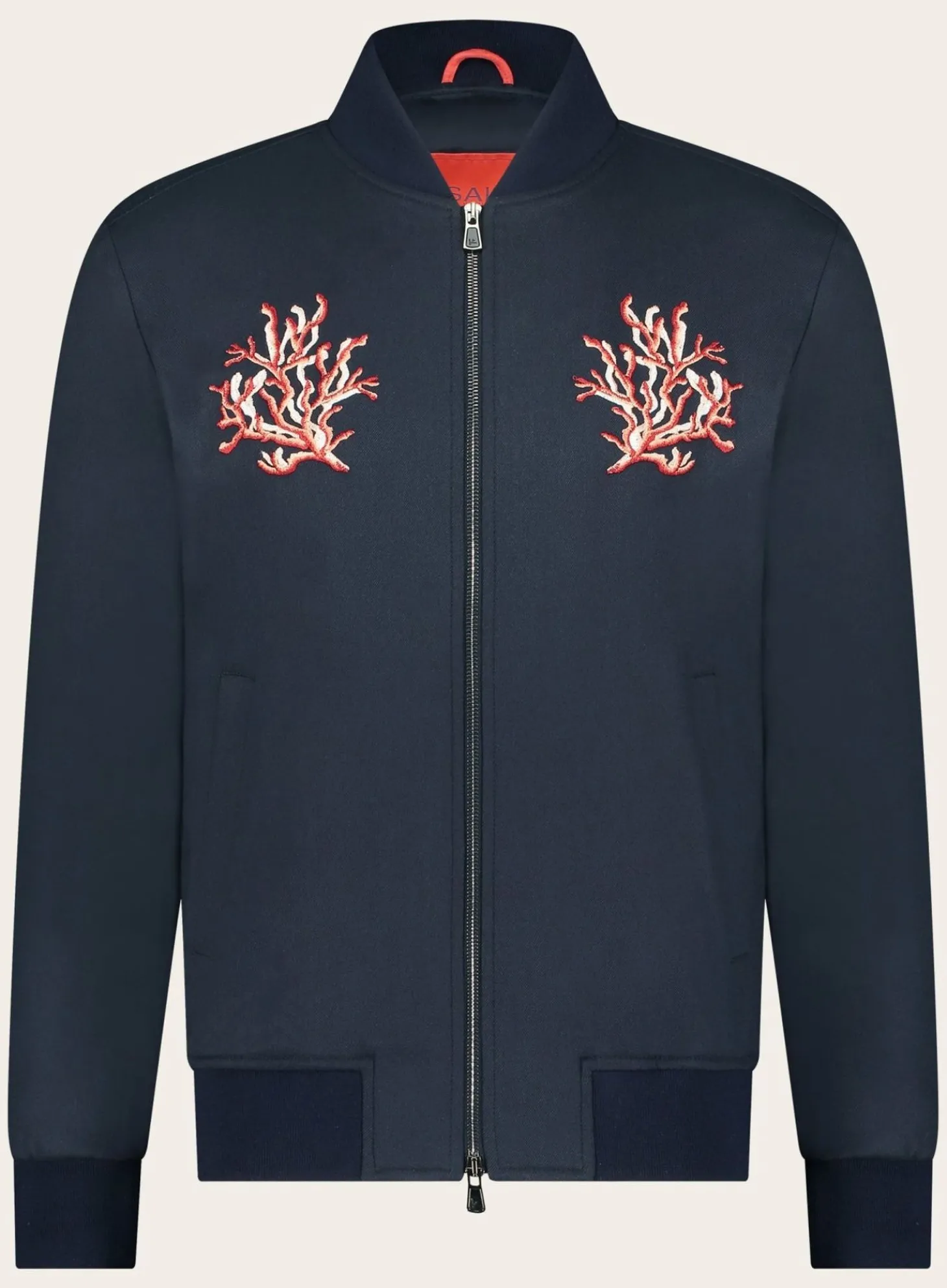 Bomberjack Met Print Van Wol, Zijde En Cashmere