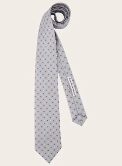 Classic Stropdas Met Print Van Zijde