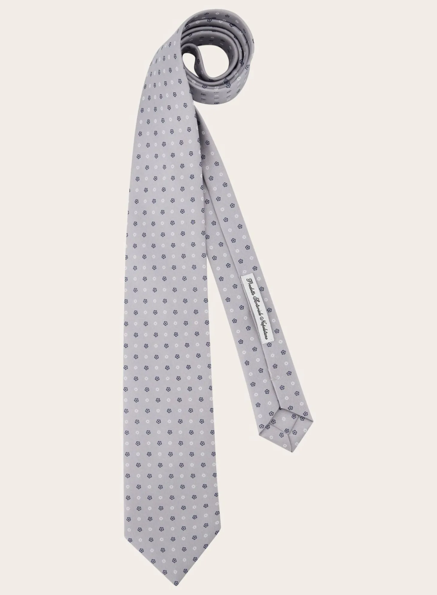 Classic Stropdas Met Print Van Zijde
