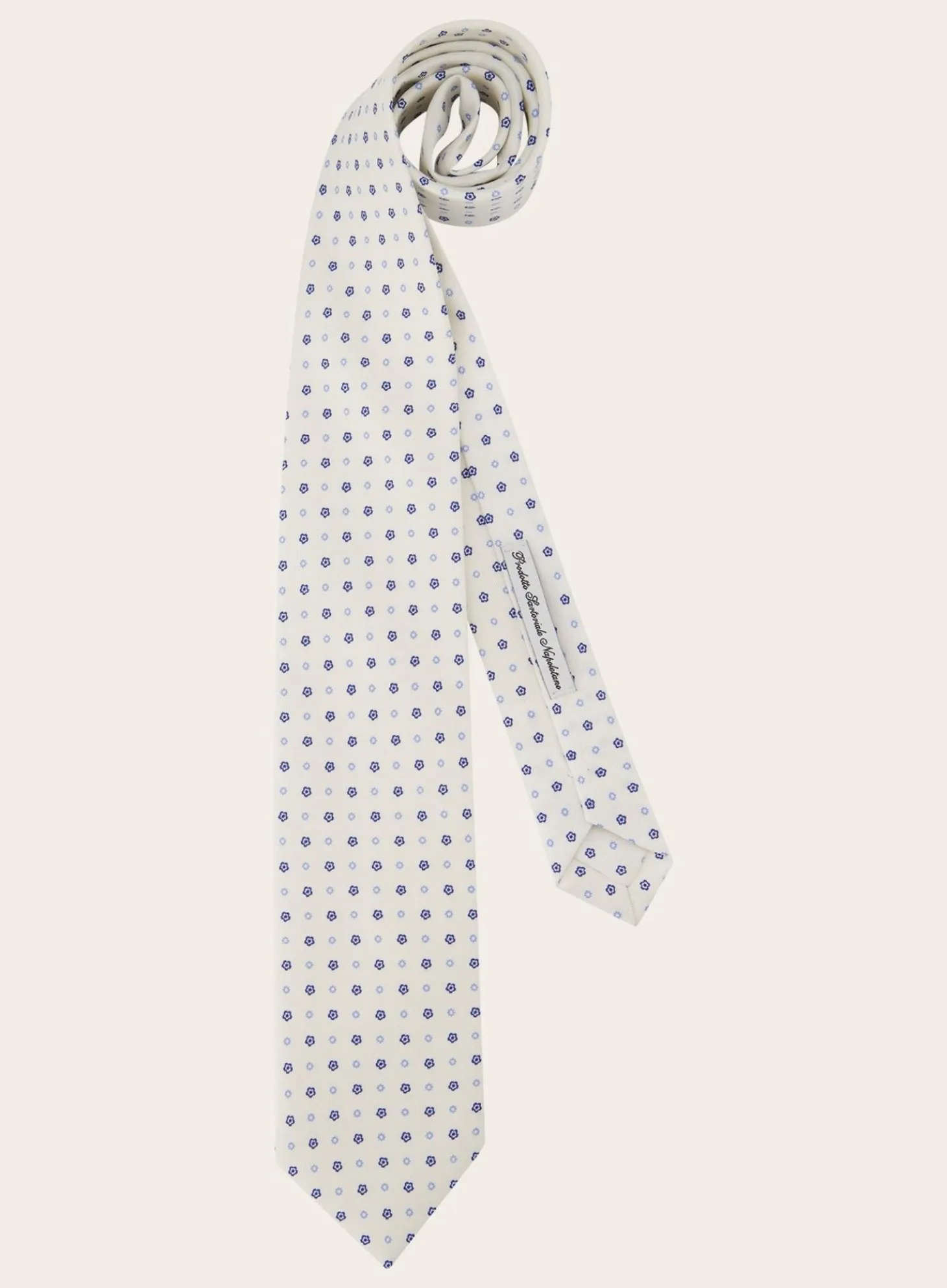 Classic Stropdas Met Print Van Zijde