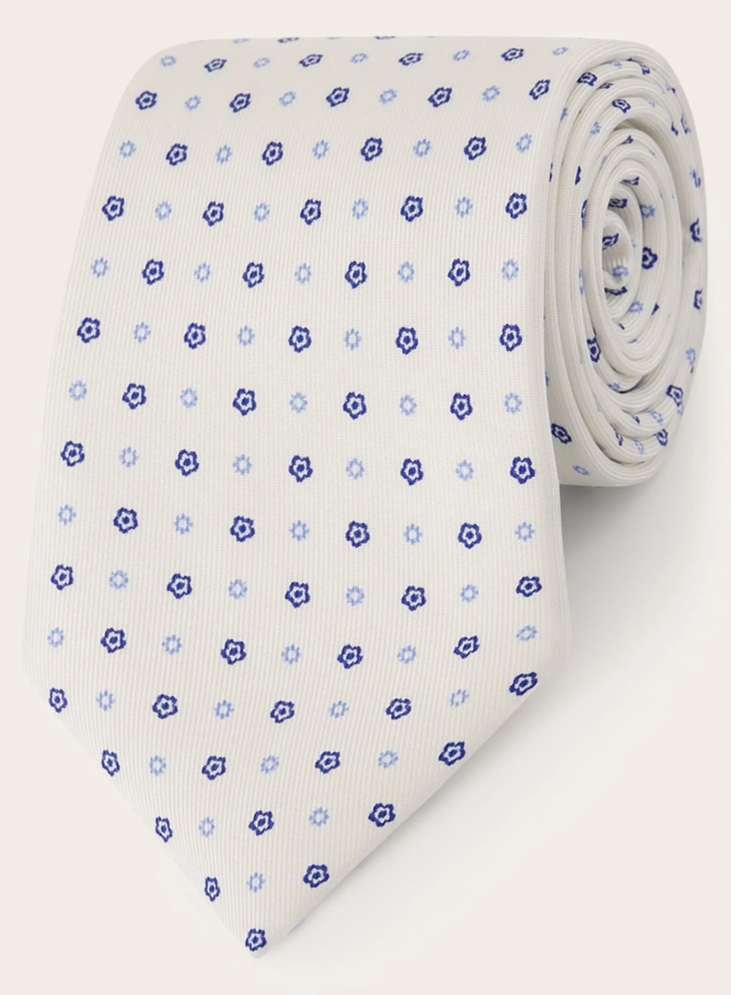 Classic Stropdas Met Print Van Zijde
