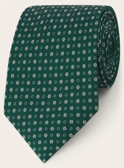 Classic Stropdas Met Print Van Zijde