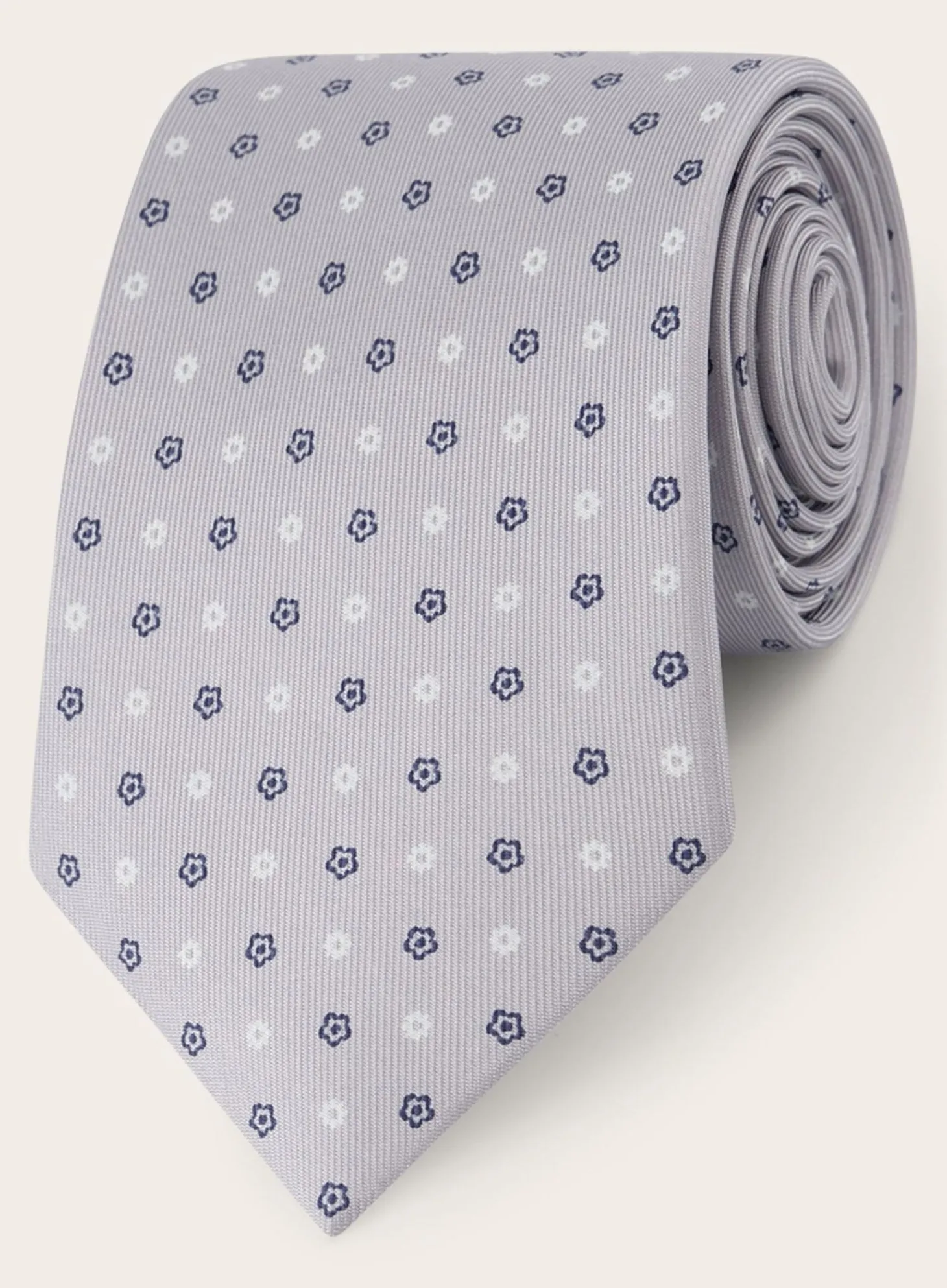 Classic Stropdas Met Print Van Zijde