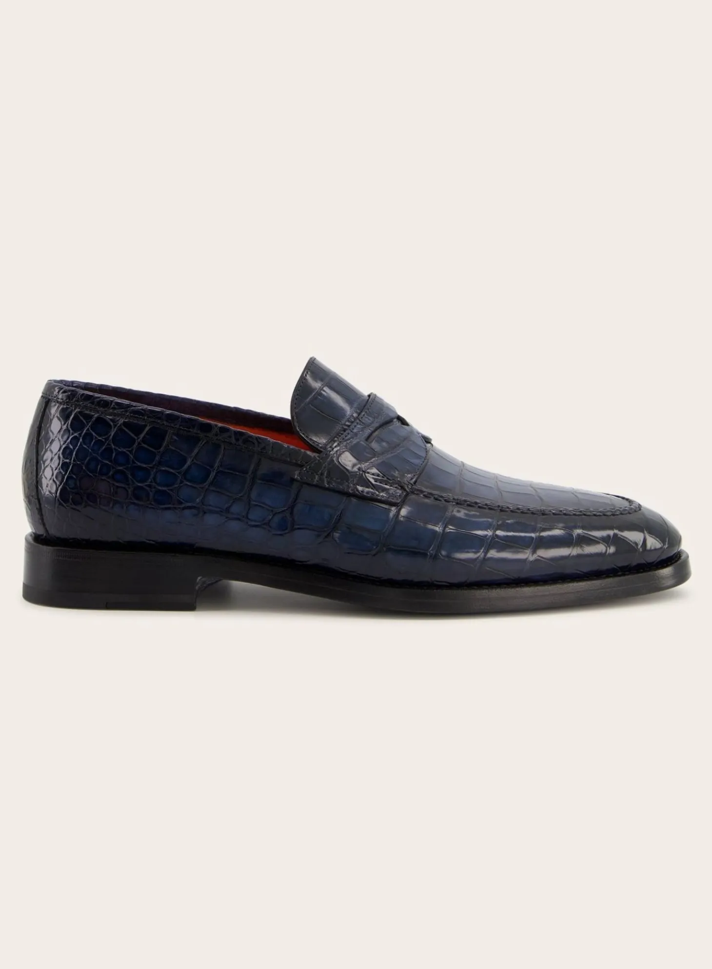 Croco Lederen Carlos Penny Loafers