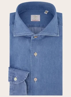 Denim Shirt Van Katoen