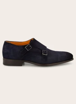 Dubbele Gespschoenen Van Suede
