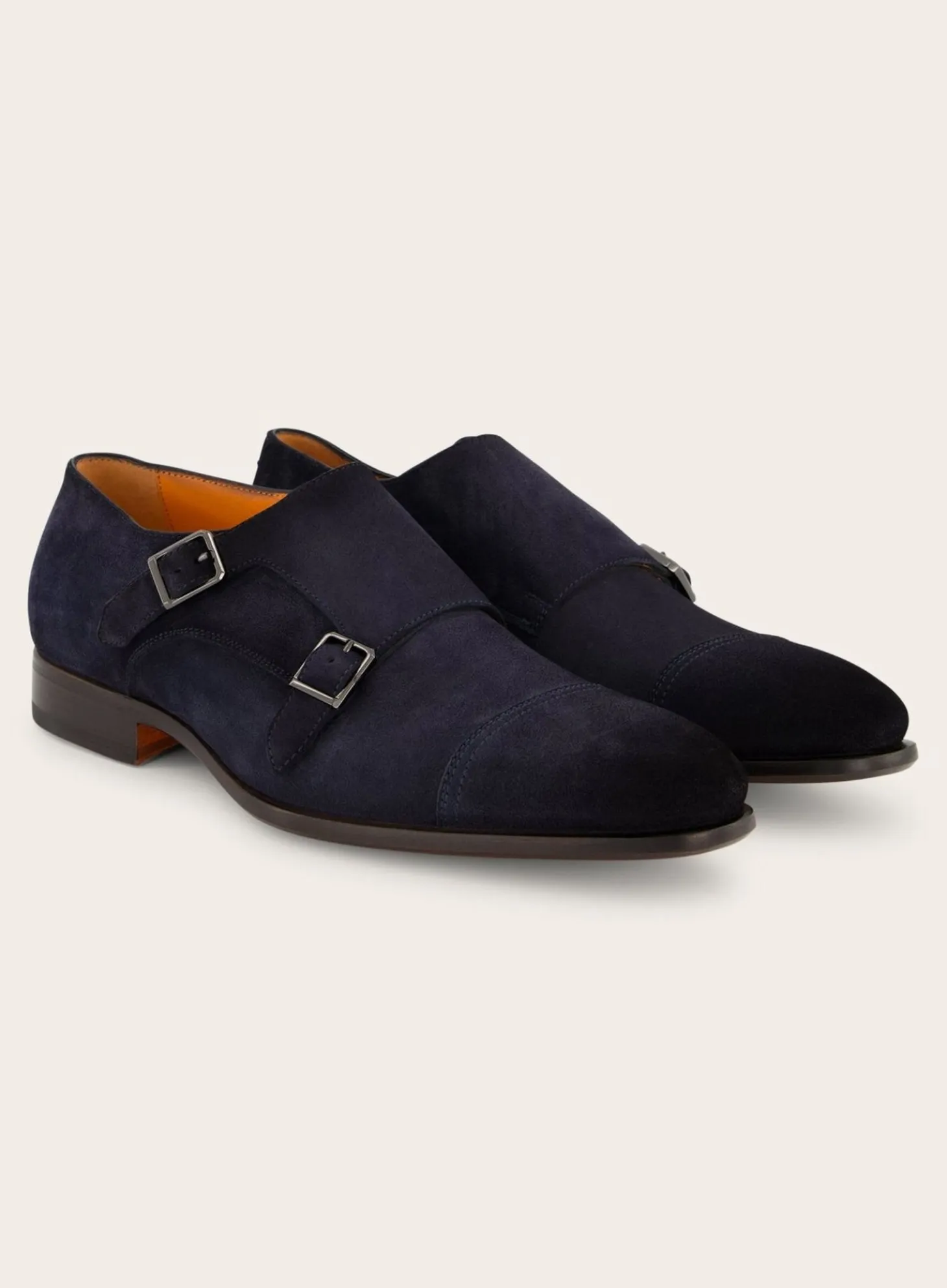 Dubbele Gespschoenen Van Suede