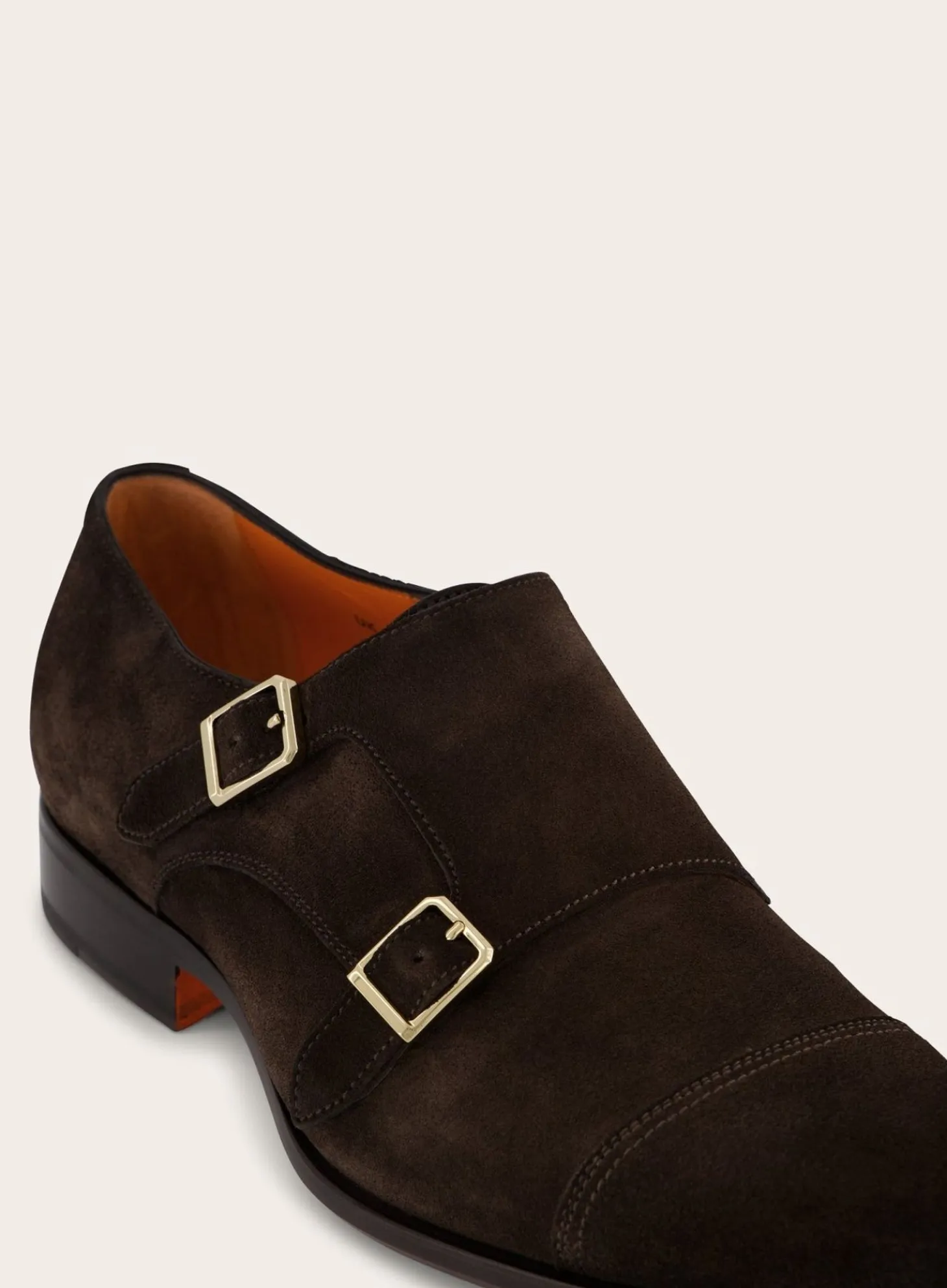 Dubbele Gespschoenen Van Suede