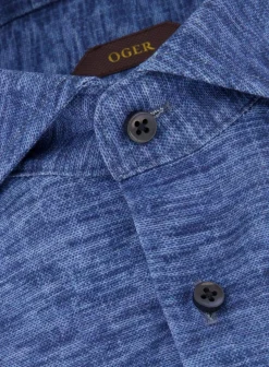 Gemeleerd Shirt Van Katoen