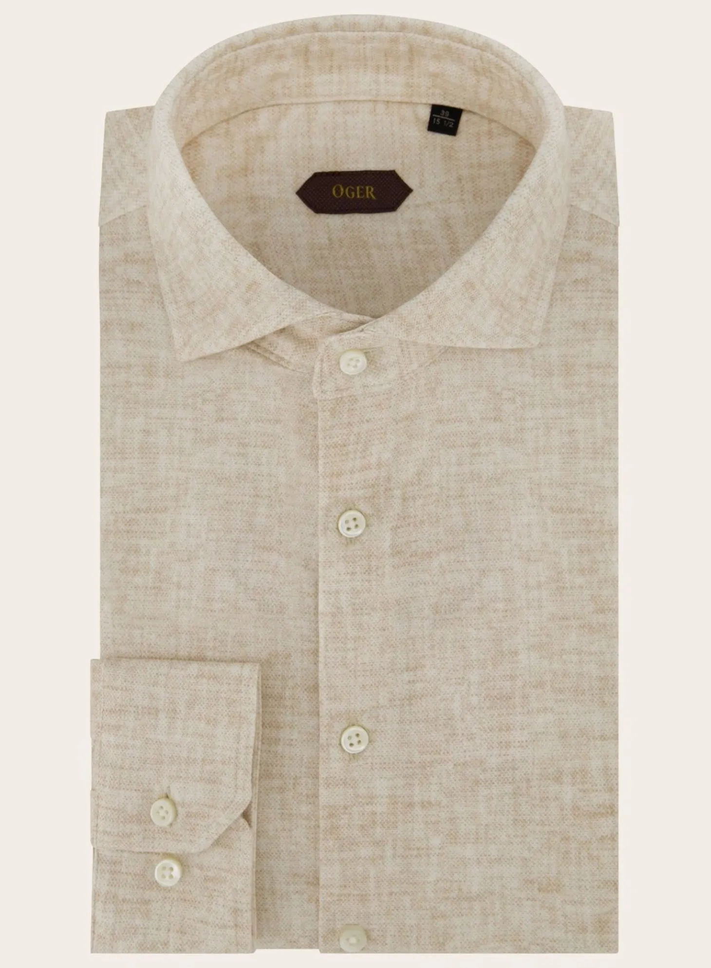 Gemeleerd Shirt Van Katoen