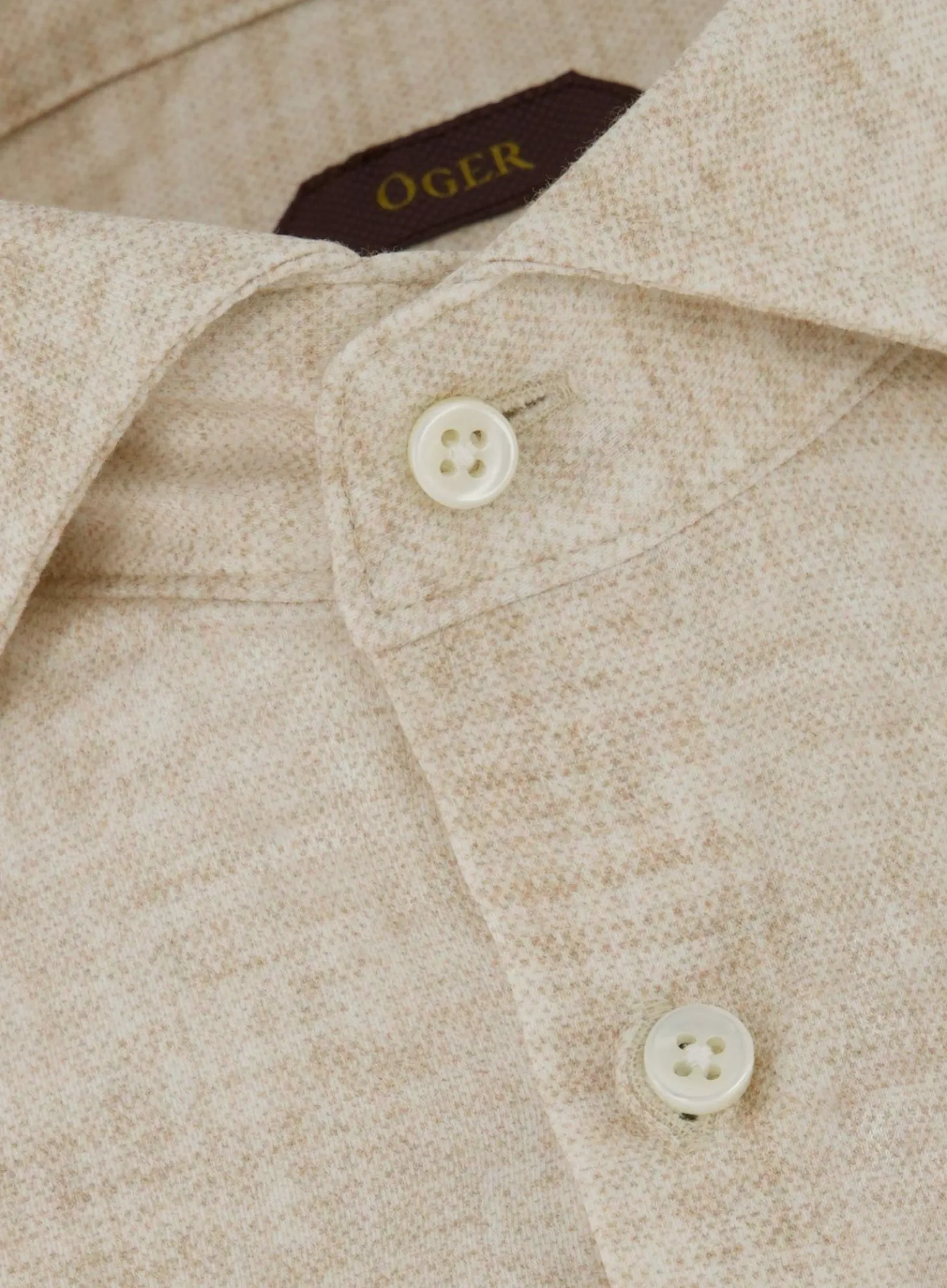 Gemeleerd Shirt Van Katoen