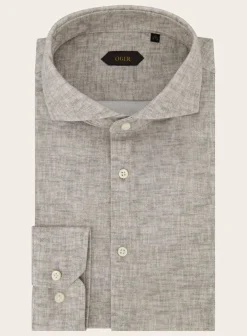 Gemeleerd Shirt Van Katoen