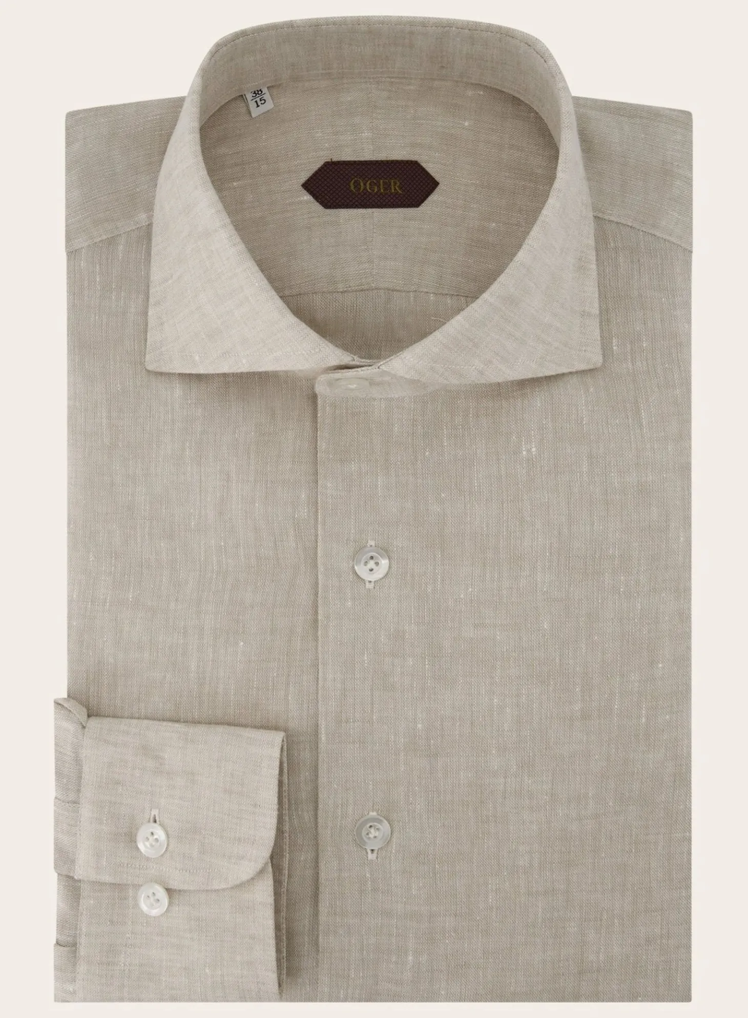 Gemeleerd Shirt Van Linnen