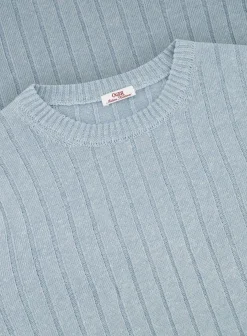 Geribd T-Shirt Van Linnen En Katoen