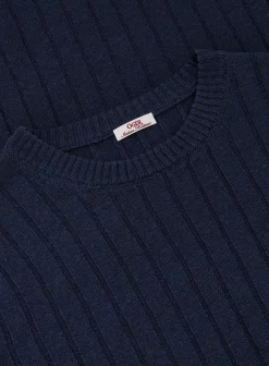 Geribd T-Shirt Van Linnen En Katoen