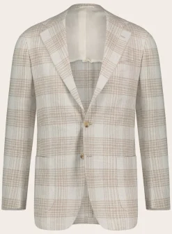 Geruit Jasje Van Cashmere En Wol