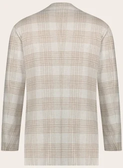 Geruit Jasje Van Cashmere En Wol