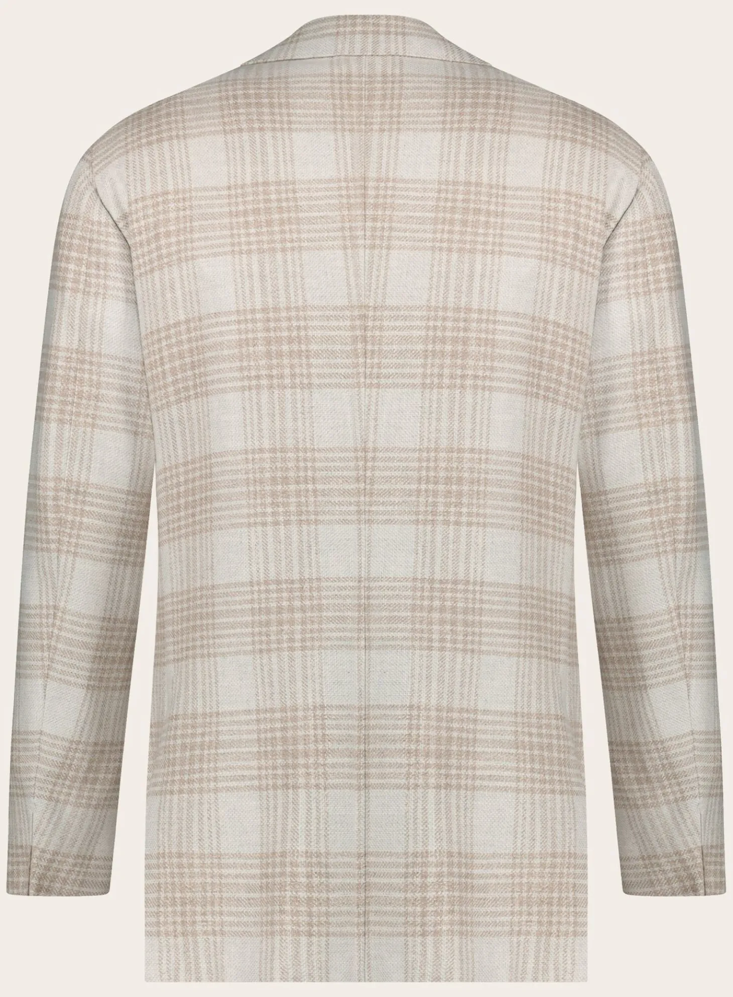Geruit Jasje Van Cashmere En Wol