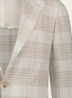 Geruit Jasje Van Cashmere En Wol