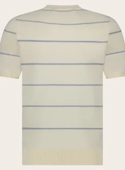 Gestreept T-Shirt Van Katoen En Cashmere