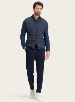 Gewatteerde Bodywarmer Van Wol En Zijde