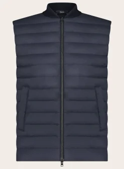 Gewatteerde Bodywarmer Van Wol En Zijde