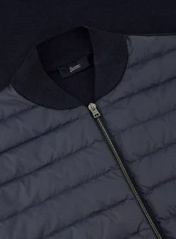 Gewatteerde Bodywarmer Van Wol En Zijde