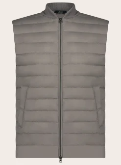 Gewatteerde Bodywarmer Van Wol En Zijde