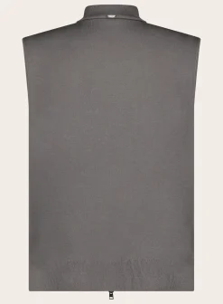 Gewatteerde Bodywarmer Van Wol En Zijde