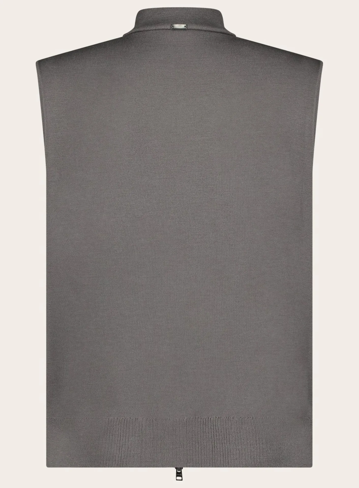 Gewatteerde Bodywarmer Van Wol En Zijde
