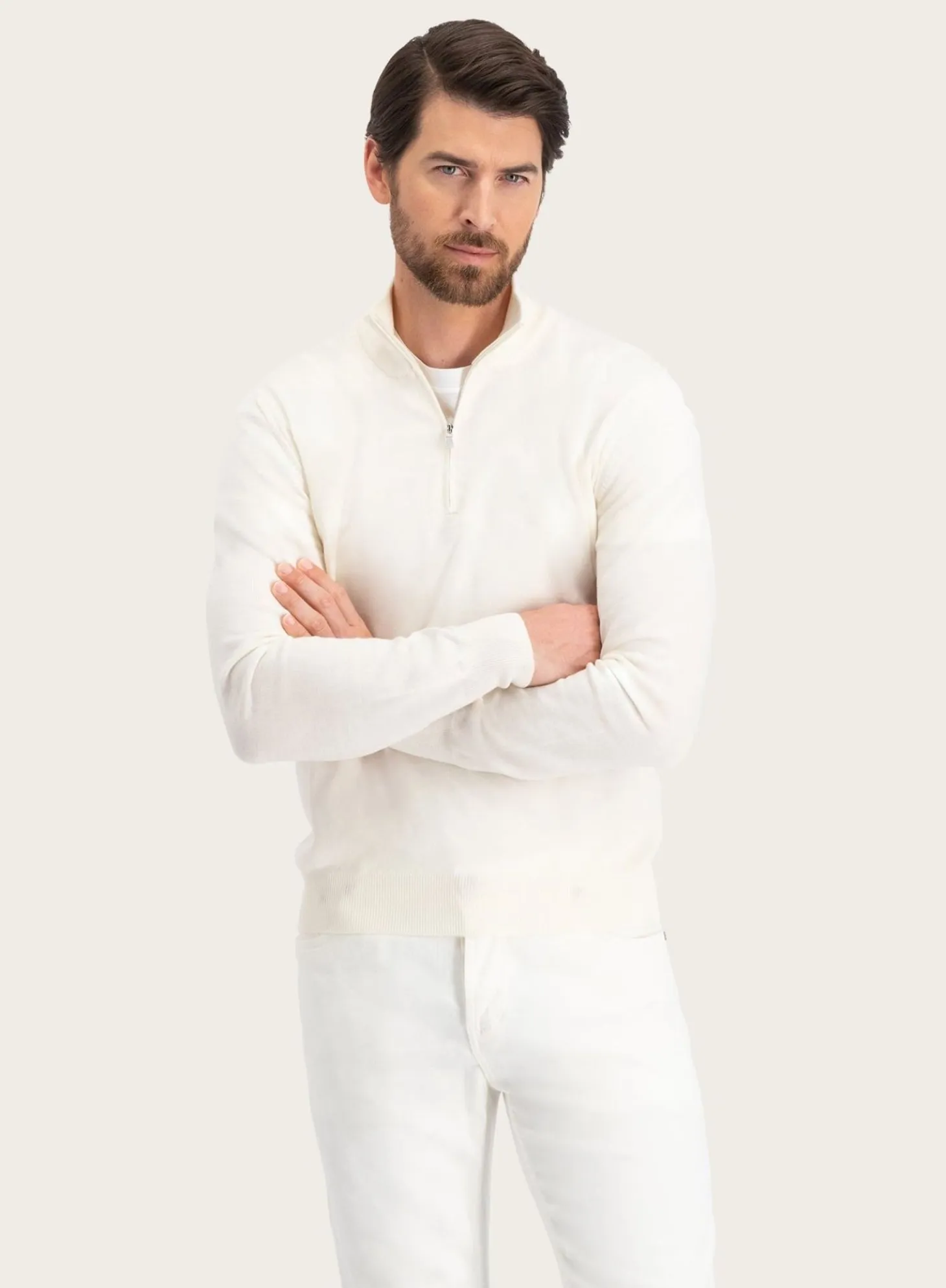 Half-Zip Trui Van Wol