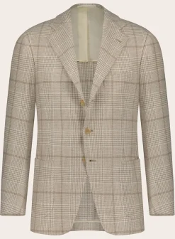 Handgemaakt Glencheck Jasje Van Cashmere