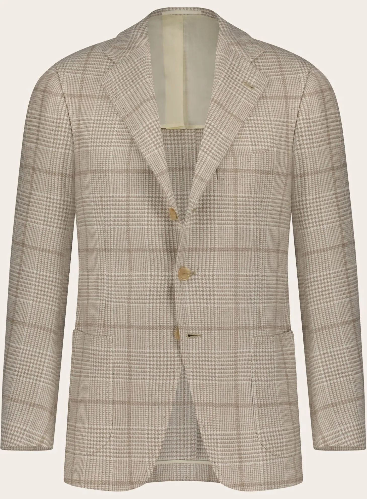 Handgemaakt Glencheck Jasje Van Cashmere