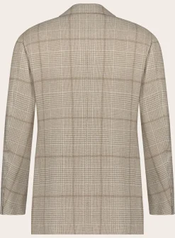 Handgemaakt Glencheck Jasje Van Cashmere
