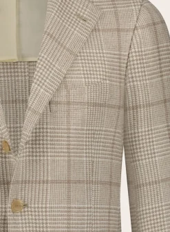 Handgemaakt Glencheck Jasje Van Cashmere