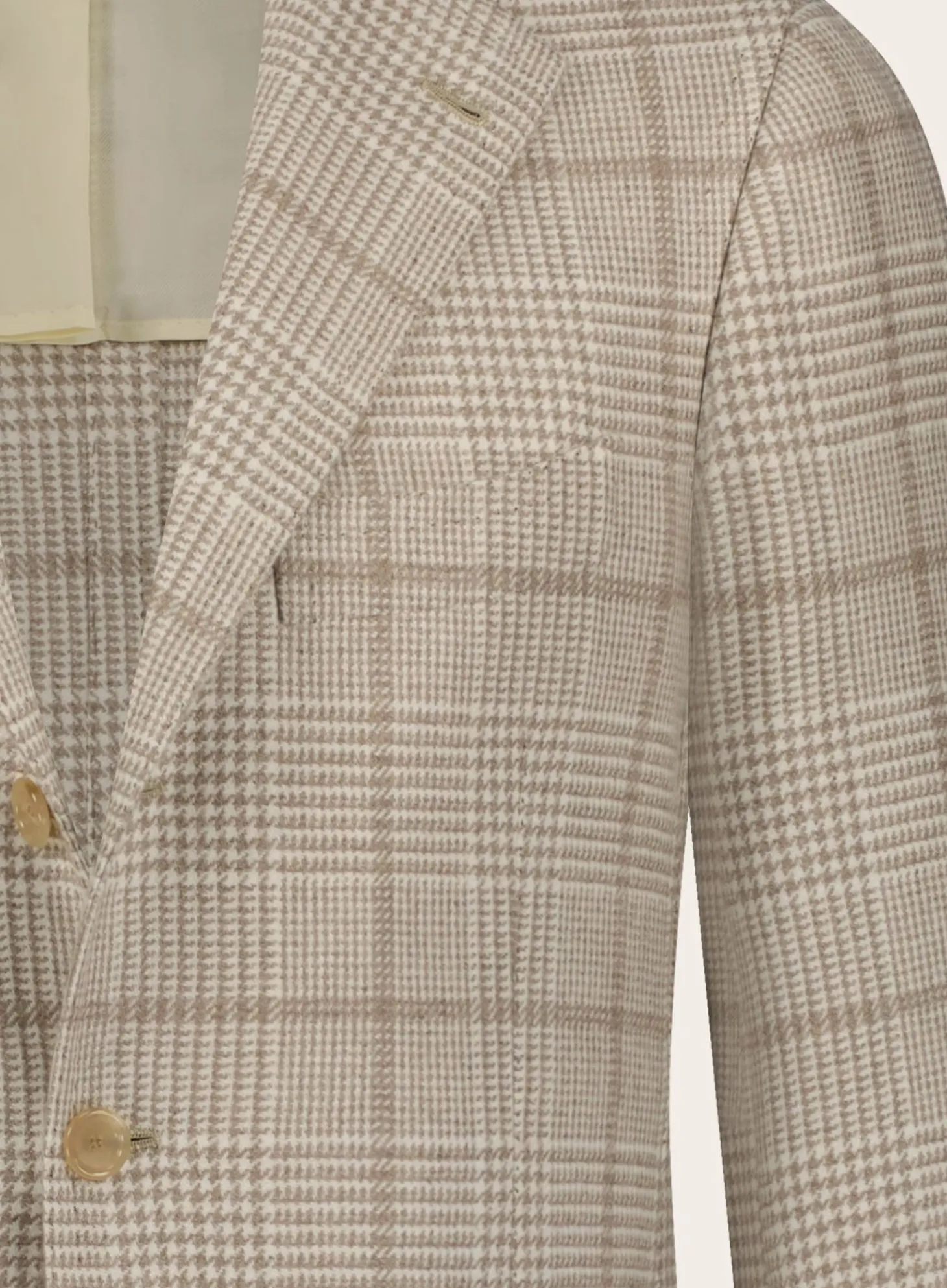 Handgemaakt Glencheck Jasje Van Cashmere