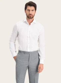 Klassiek Slim-Fit Twill Overhemd