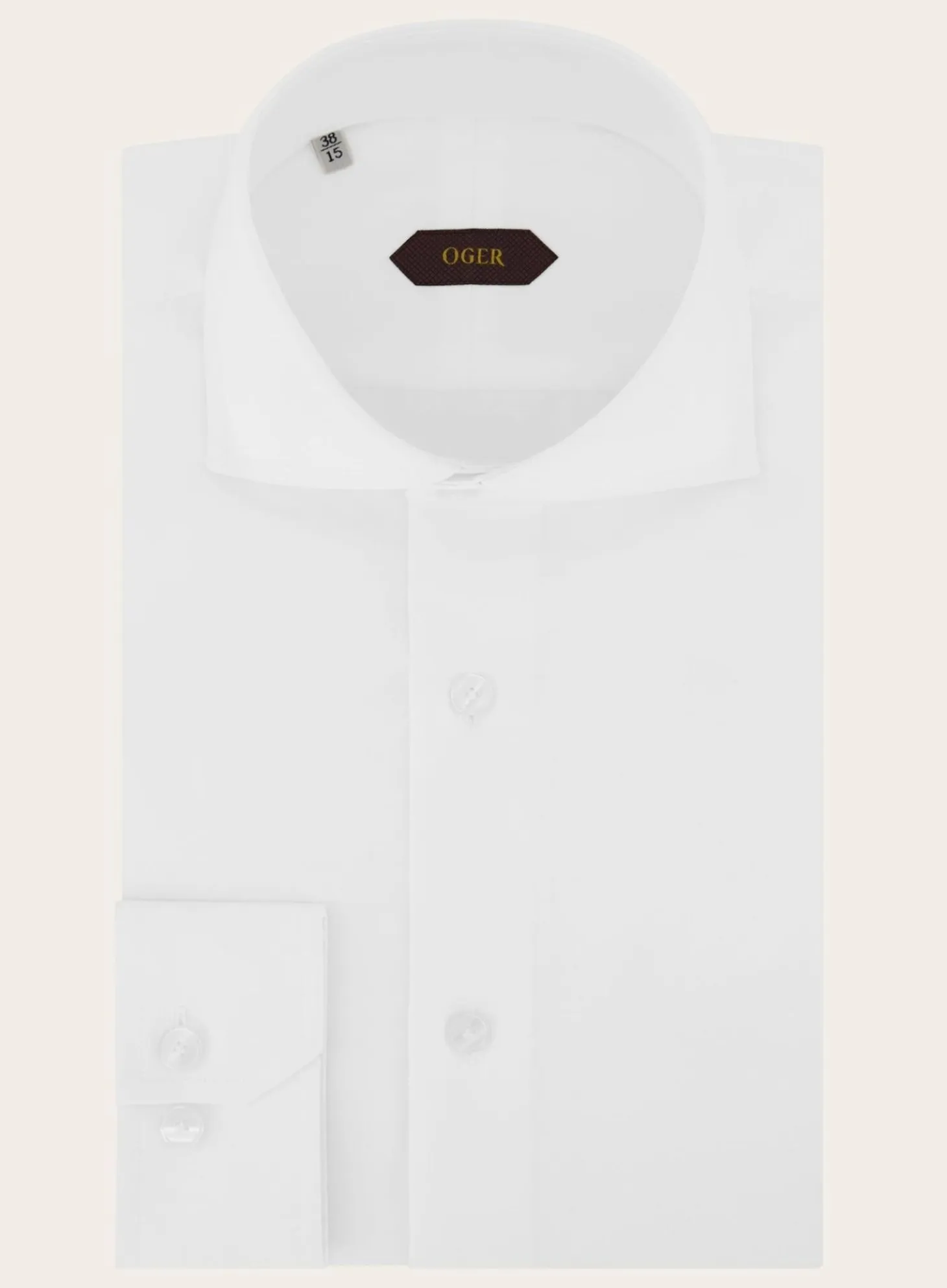 Klassiek Slim-Fit Twill Overhemd