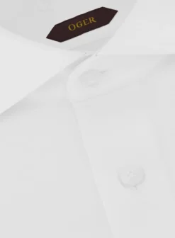 Klassiek Slim-Fit Twill Overhemd