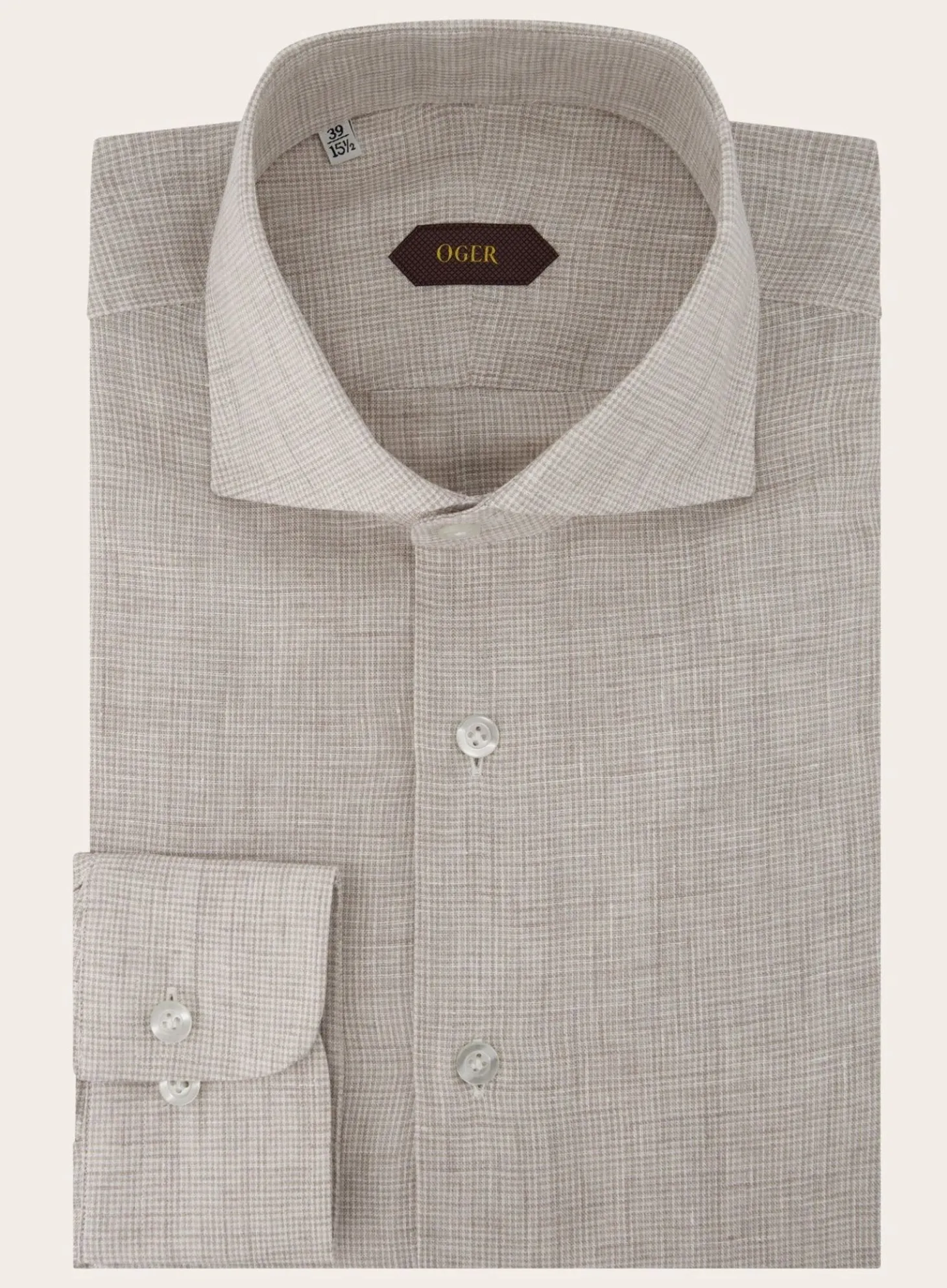 Micro-Check Shirt Van Linnen