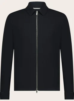 Overshirt Met Kraag Van Wol En Katoen