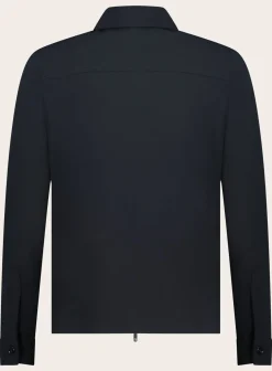 Overshirt Met Kraag Van Wol En Katoen