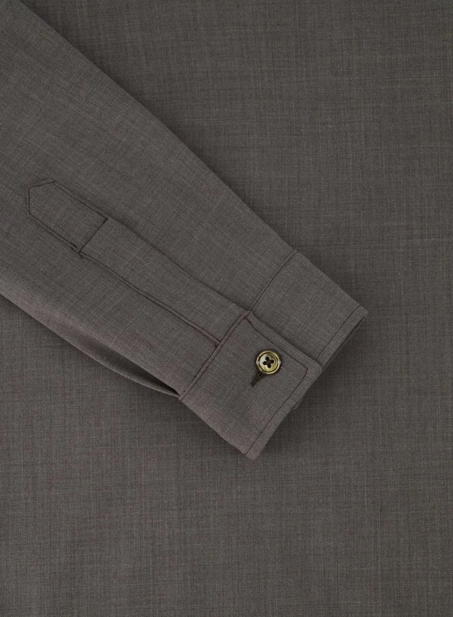 Overshirt Met Kraag Van Wol En Katoen