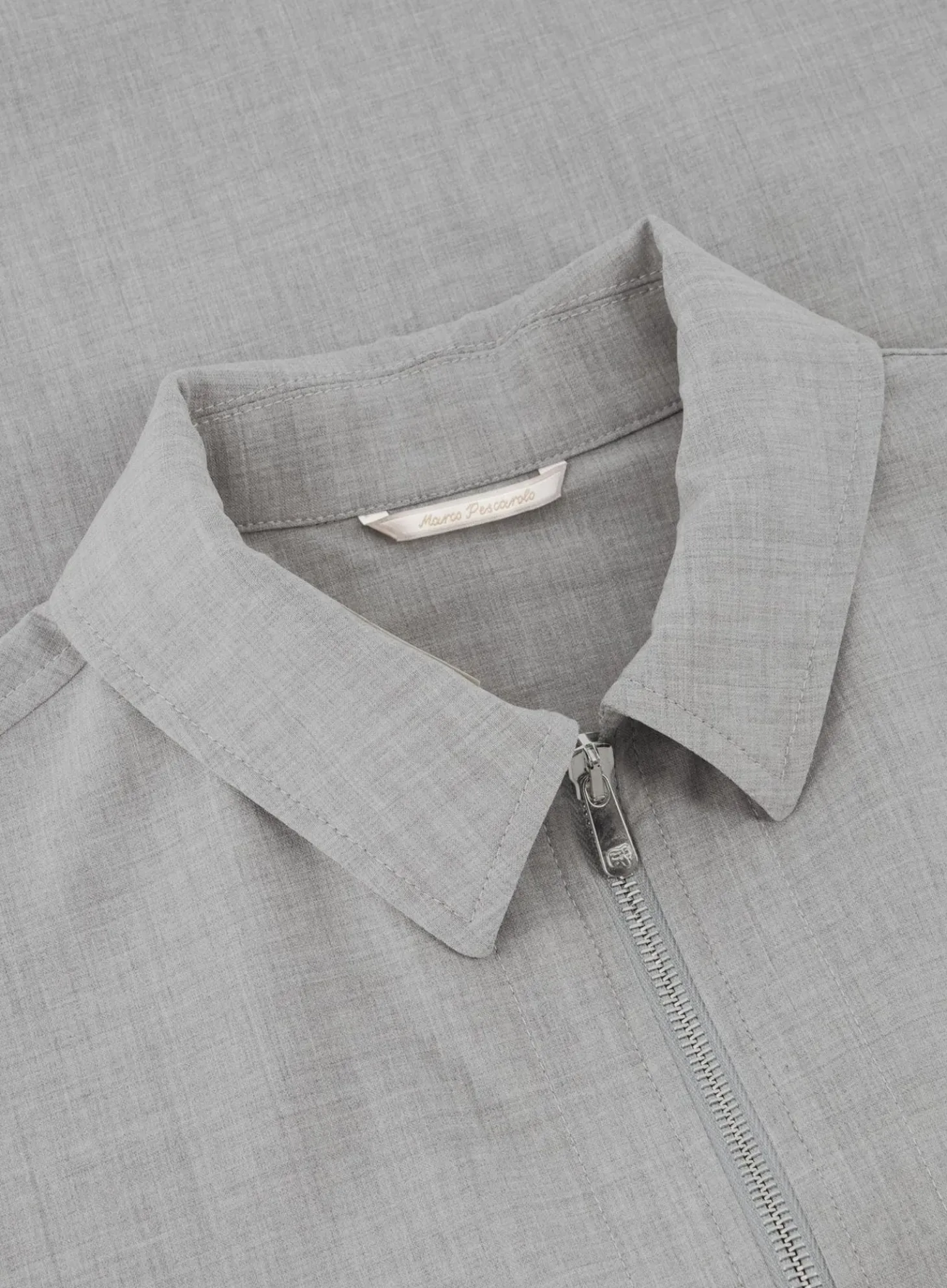Overshirt Met Kraag Van Wol En Katoen