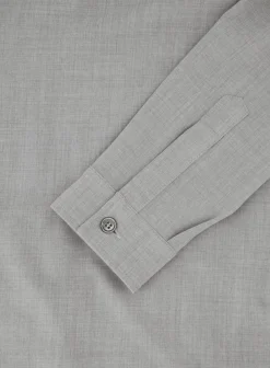 Overshirt Met Kraag Van Wol En Katoen