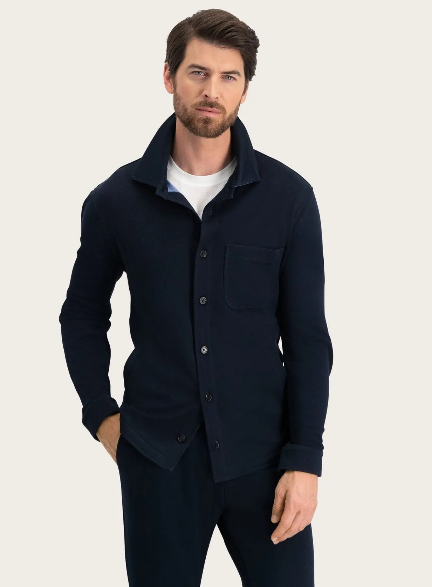 Overshirt Van Zijde En Katoen