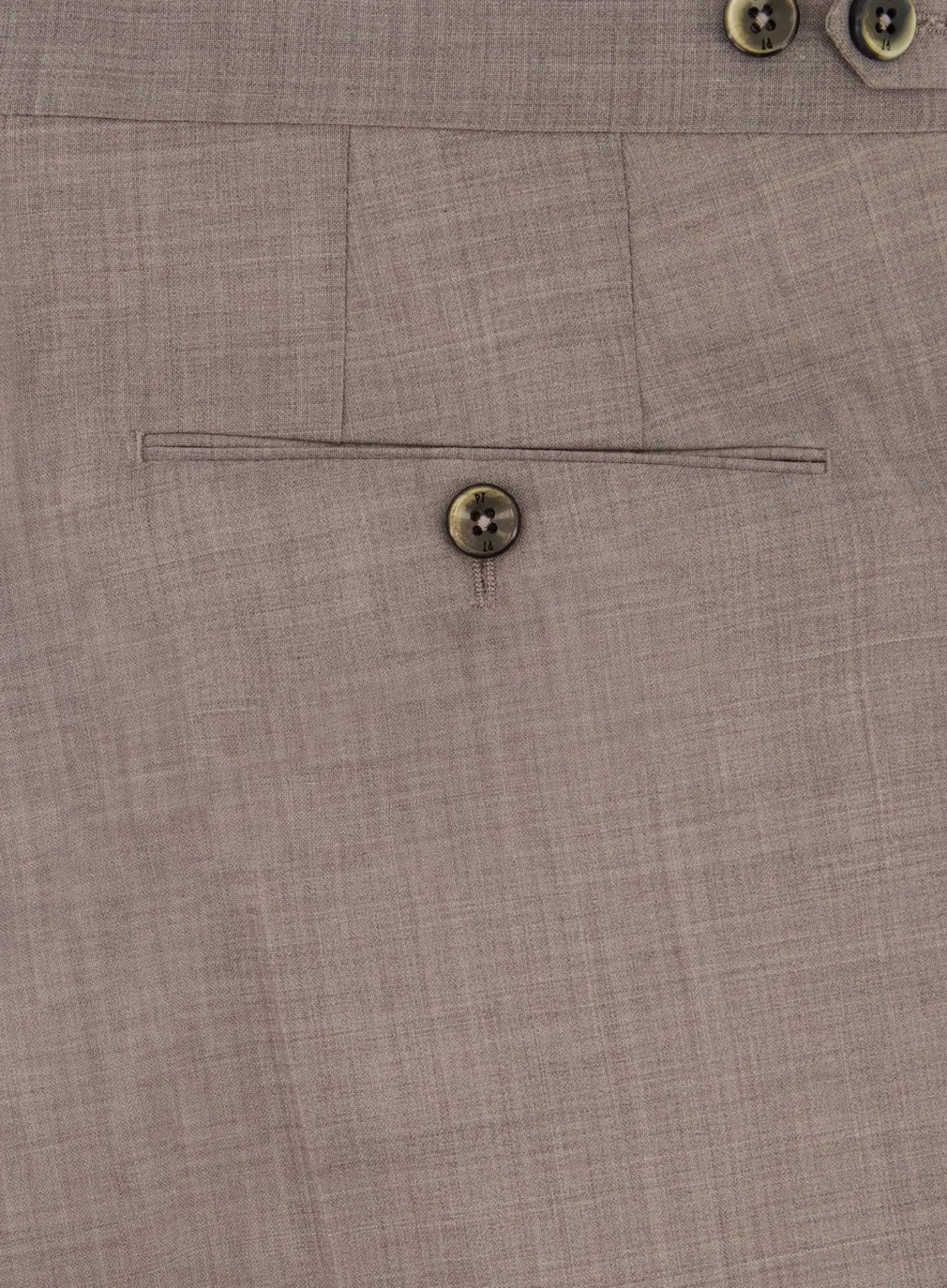 Pantalon Van Wol En Elastaan
