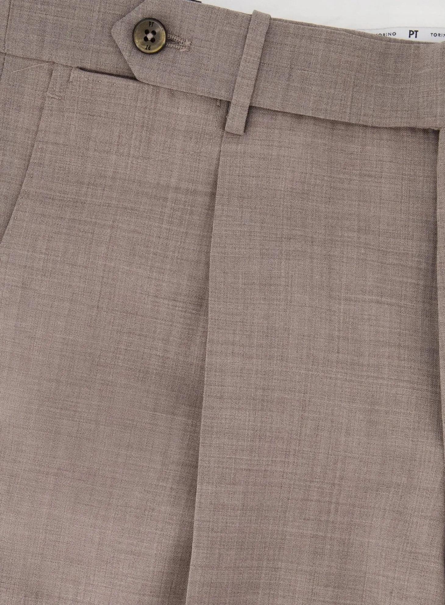 Pantalon Van Wol En Elastaan