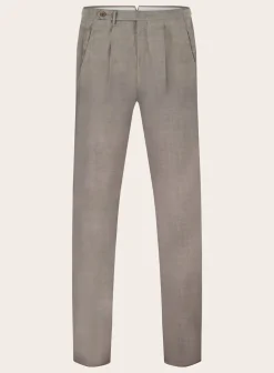 Pantalon Van Wol En Elastaan